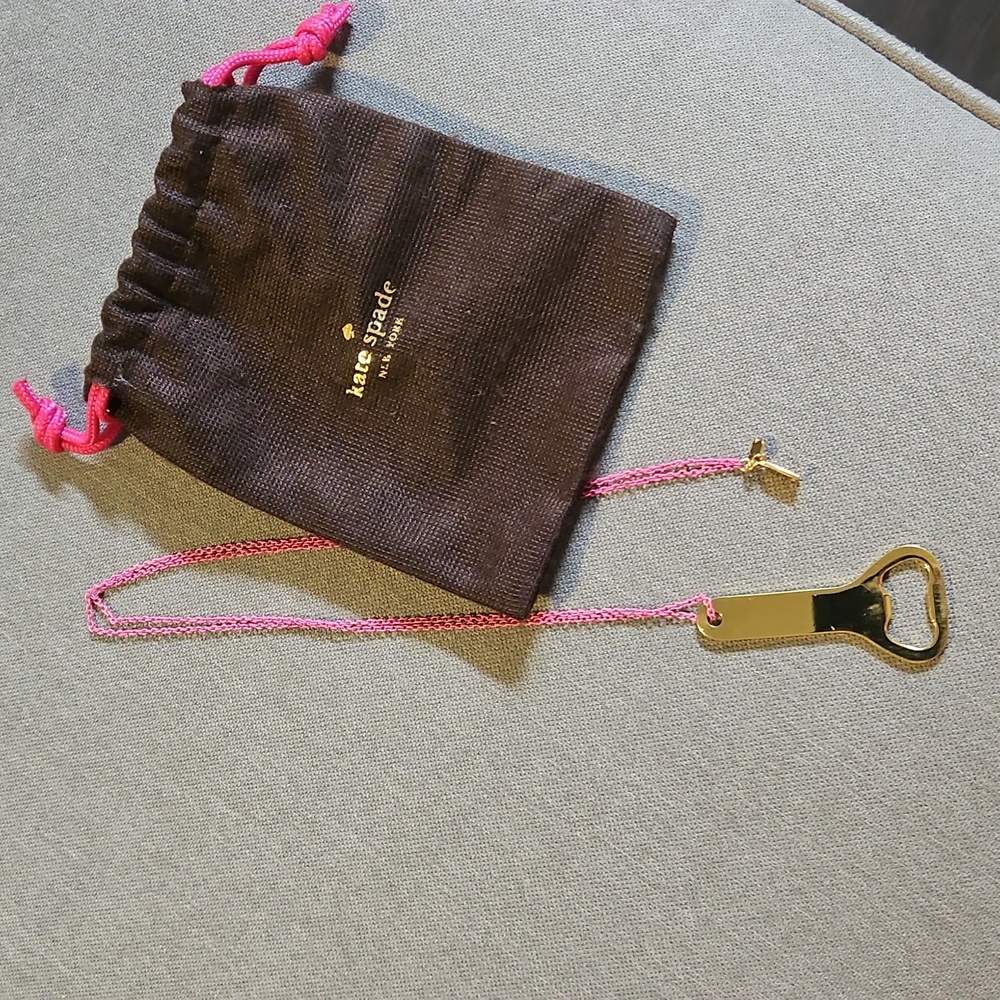 Kate Spade 'Bottoms Up' Bottle Opener Style Necklace - Gently Used
